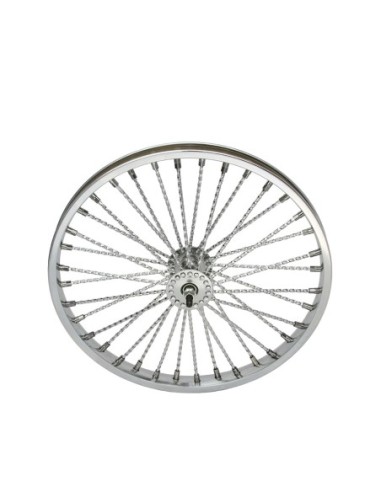 20 Steel Front Wheel Twisted 36 Spoke 8gChrome...
